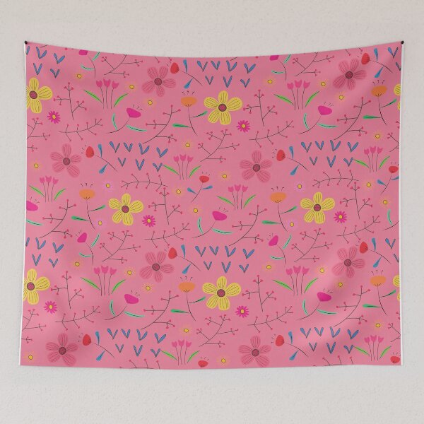 Item preview, SPRING FLOWER PATTERN - LIGHT PINK designed and sold by Stylishboutique.