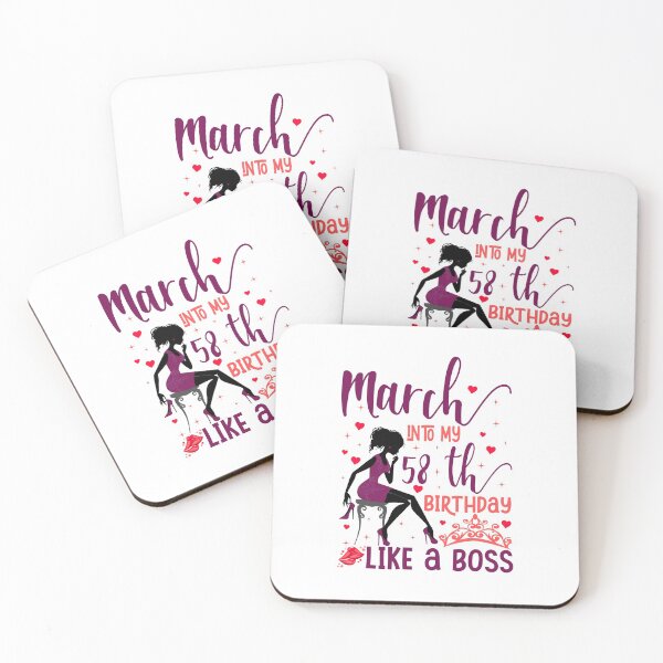 Item preview, March into my 58th birthday like a boss T-Shirt designed and sold by TshirtStoreBD24.