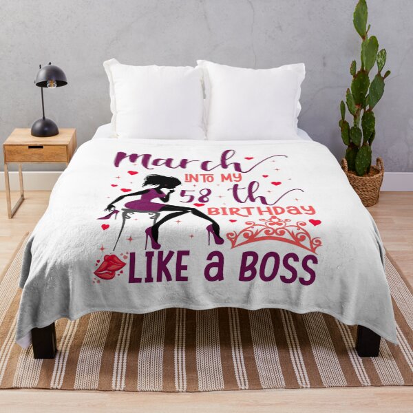 Item preview, March into my 58th birthday like a boss T-Shirt designed and sold by TshirtStoreBD24.