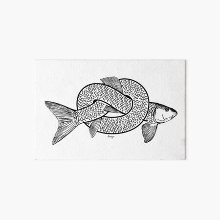 knot fish disego Art Board Print