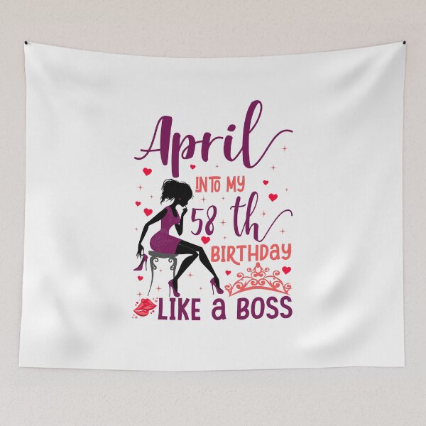 Item preview, April into my 58th birthday like a boss T-Shirt designed and sold by TshirtStoreBD24.
