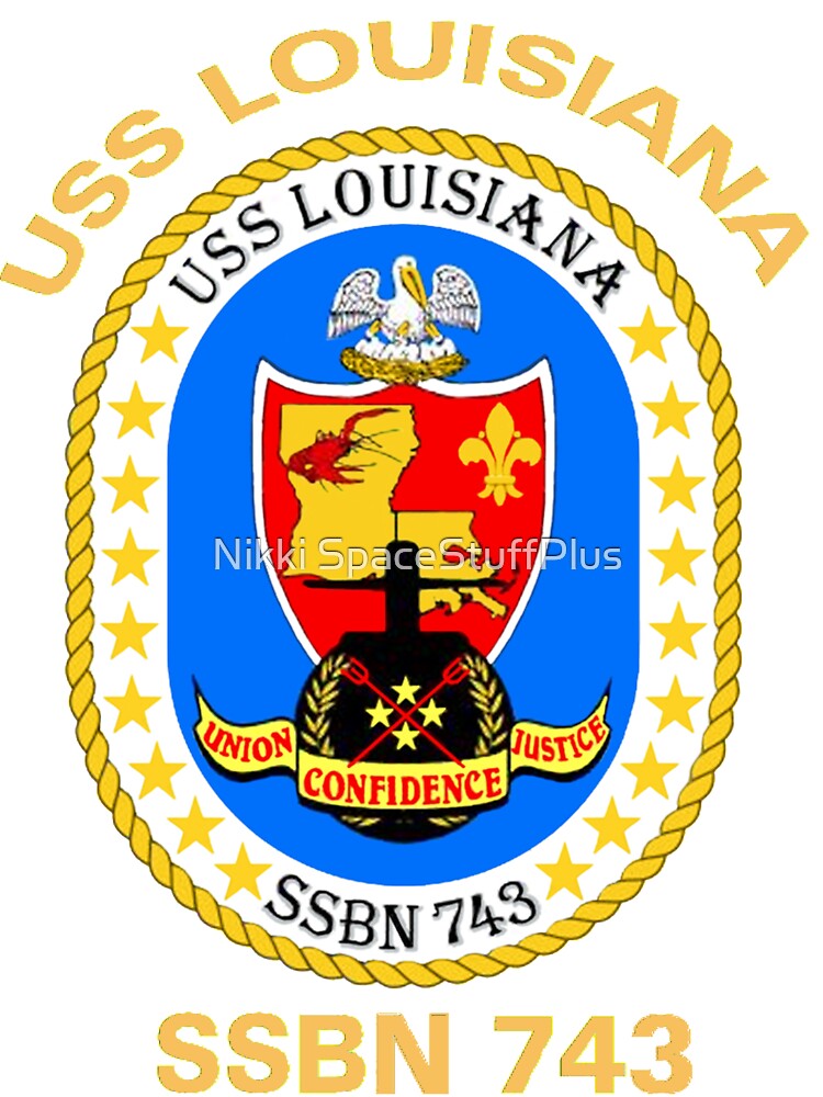 Uss Louisiana Ssbn 743 Crest For Dark Colors Baby One Piece For Sale By Spacestuffplus Redbubble