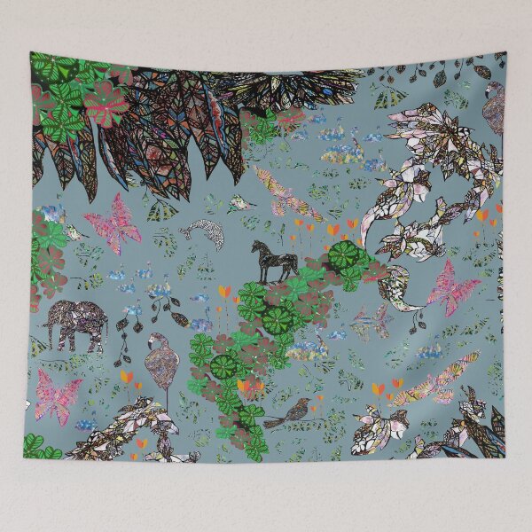 Item preview, Animal garden, gray designed and sold by ZjalDesign.