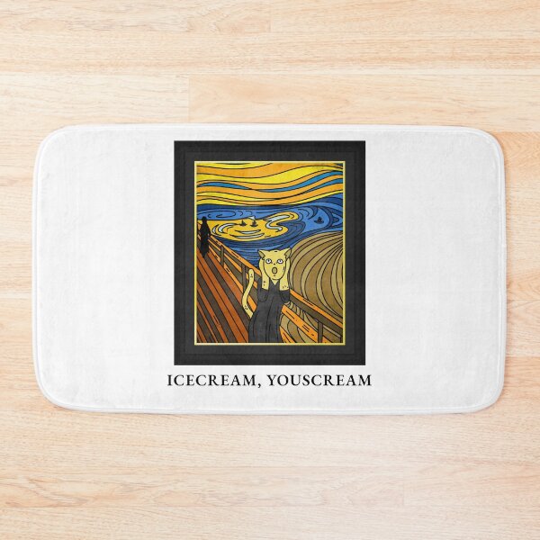 Item preview, Ice cream, You scream The Scream Cat Funny Artwork designed and sold by justkidding-co.