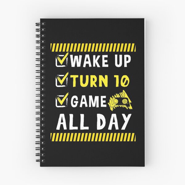 Item preview, Wake Up Turn 10 Game All Day Console Arcade 10th Birthday 10 Years Old Console Controller Gamer Gaming Game Over designed and sold by shirti.