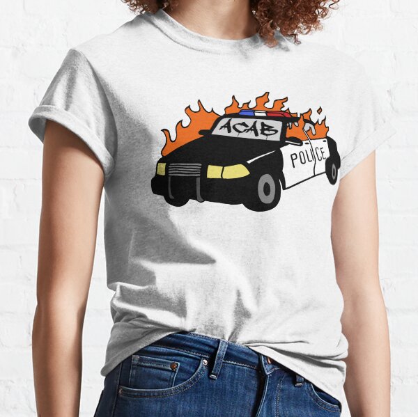 ACAB - Burning Cop Car Classic T-Shirt
