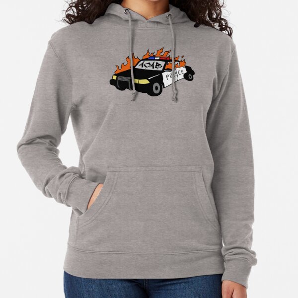 ACAB - Burning Cop Car Lightweight Hoodie