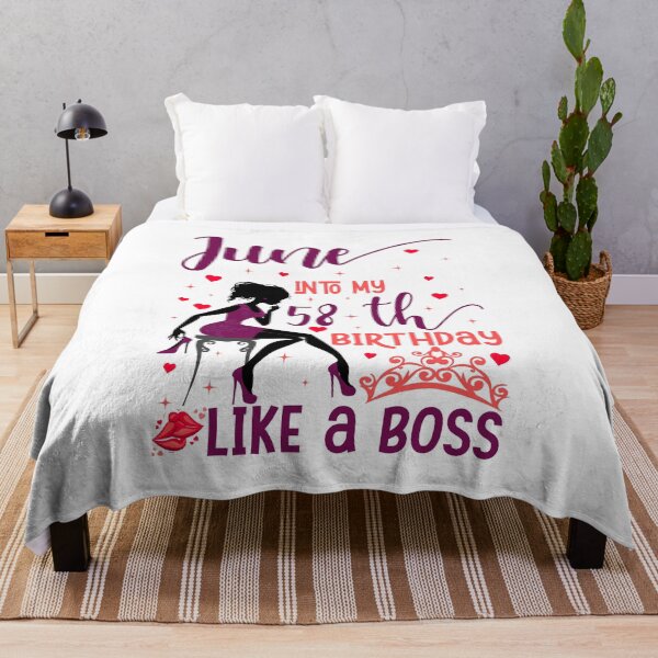 Item preview, June into my 58th birthday like a boss T-Shirt designed and sold by TshirtStoreBD24.