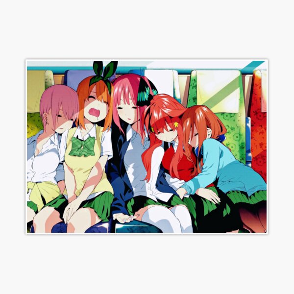 Quintessential Quintuplets Character Banners Photographic Print for Sale  by Reigill
