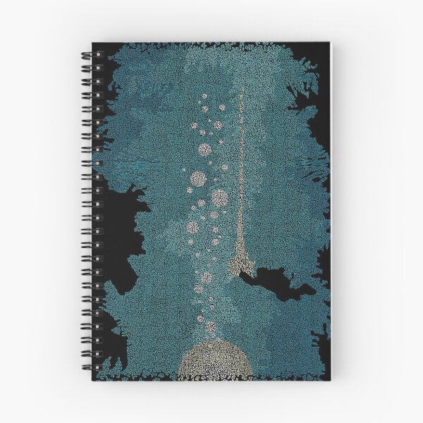 Item preview, Seabed poster for the film The Abyss by James Cameron with Ed Harris, Michal Biehn and Mary Elizabeth Mastrantonio made up of small curved shapes designed and sold by AmoebaLine.