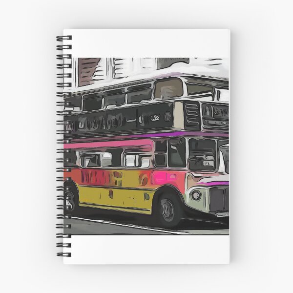 Item preview, Routemaster Bus: Neon Watercolour Style  designed and sold by mittie101.