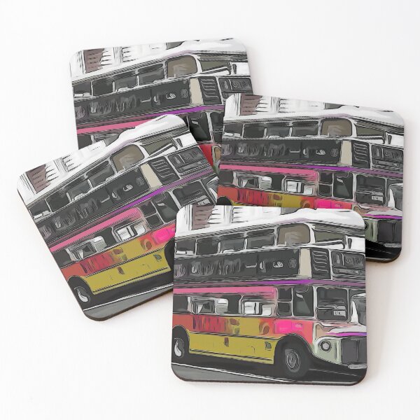 Item preview, Routemaster Bus: Neon Watercolour Style  designed and sold by mittie101.
