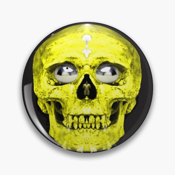 Item preview, Cabeza de calavera amarilla con ojos bonitos designed and sold by AMLozano9.