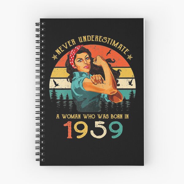 Item preview, Never underestimate a woman who was born in 1959 vintage designed and sold by mharlan0ue.