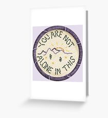 Mumford & Sons Timshel Embroidery Style Patch Greeting Card