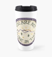 Mumford & Sons Timshel Embroidery Style Patch Travel Mug