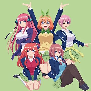 Quintessential Quintuplets Character Banners Photographic Print for Sale  by Reigill