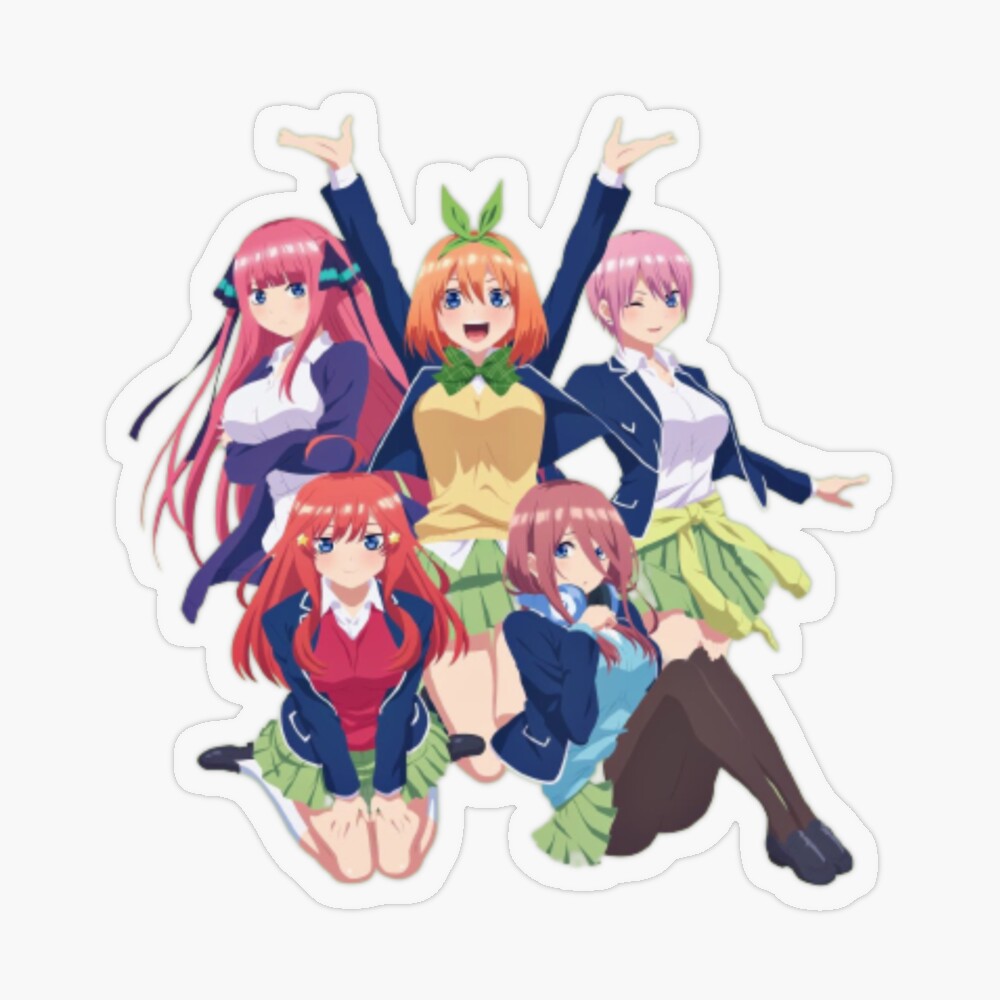 Quintessential Quintuplets Character Banners Photographic Print for Sale  by Reigill