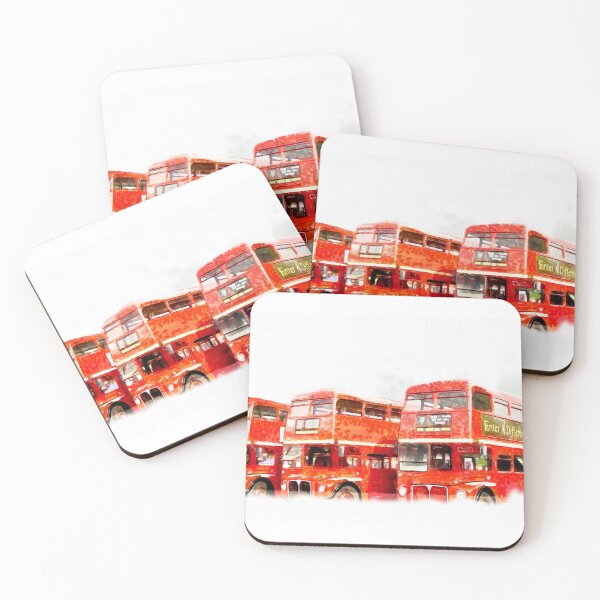 Item preview, Three Routemaster Busses:  Watercolour Style designed and sold by mittie101.