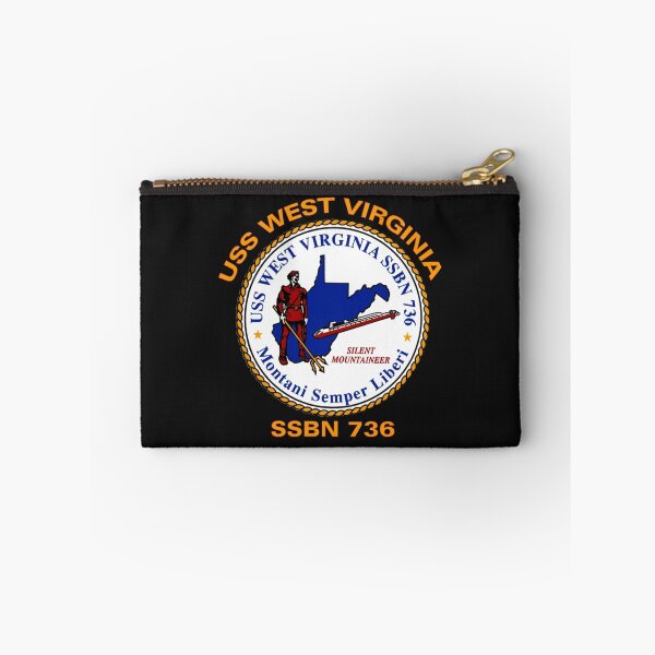 Item preview, USS West Virginia (SSBN-736) Crest for Dark Colors designed and sold by Nikki SpaceStuffPlus.