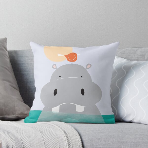 Item preview, Friendly Hipo, Kids room, Wall art designed and sold by CanvasMaster.