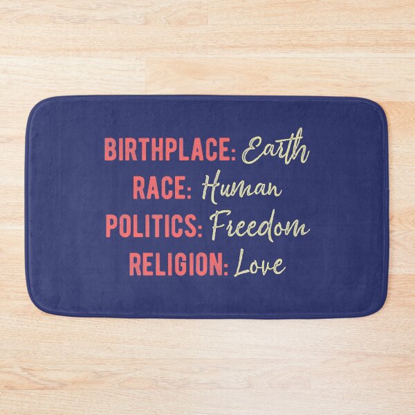 Item preview, Birthplace Earth Race Human Politics Freedom Religion Love Citizen Of The World Equality Inspirational designed and sold by alenaz.