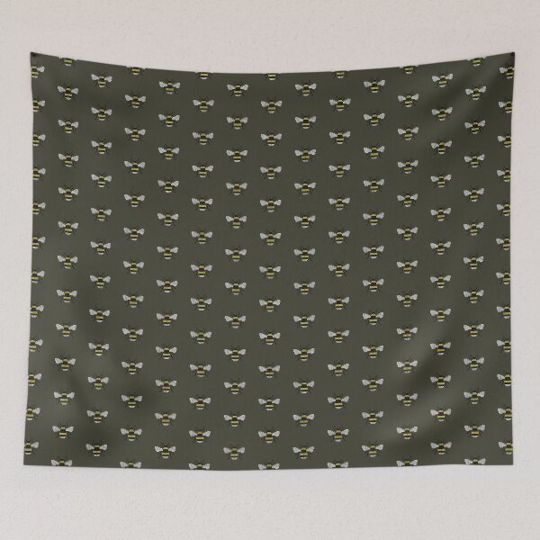 Item preview, Embroidered bee designed and sold by redstitchlab.