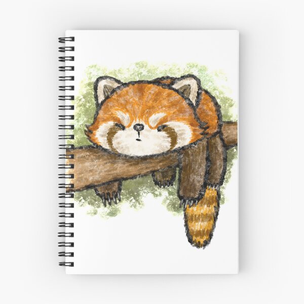 Item preview, Red panda on a tree designed and sold by Toru Sanogawa.