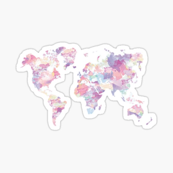 Watercolor Earth Sticker