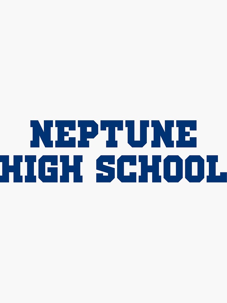 "Neptune High School Blue" Sticker for Sale by RadicalAM Redbubble