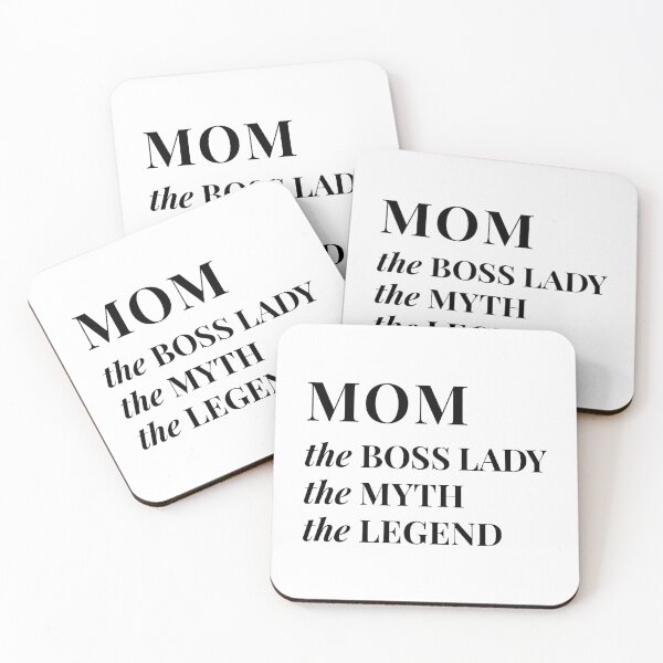 Item preview, Mom, the boss lady b&w designed and sold by MamSelle.