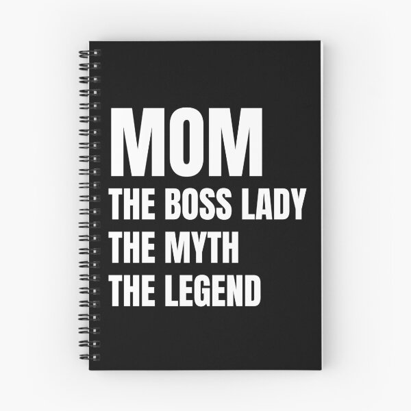 Item preview, Mom, the boss lady b&w bold designed and sold by MamSelle.