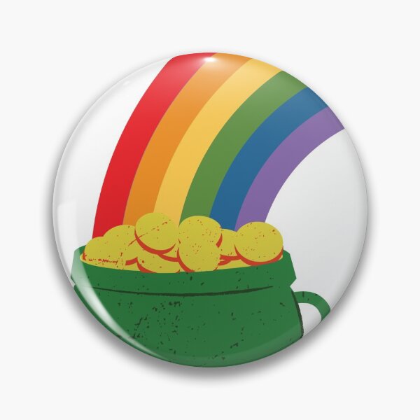 Item preview, Pot of gold and rainbow designed and sold by fowons.