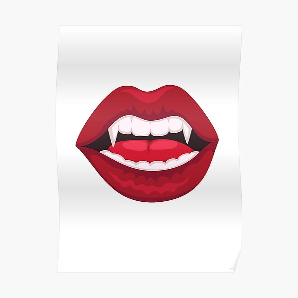 vampire tooth mouth Poster