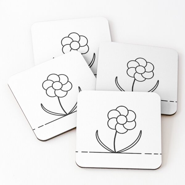 Item preview, Black And White Plant Artwork | Circular Flower Line Art | Black designed and sold by Qestar.