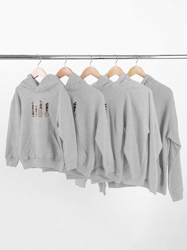 Alternate view of Siren head four figures Kids Pullover Hoodie