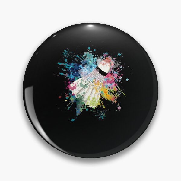 Item preview, Water  Color Explosion Splash Design Shuttlecock designed and sold by maddinstgt.