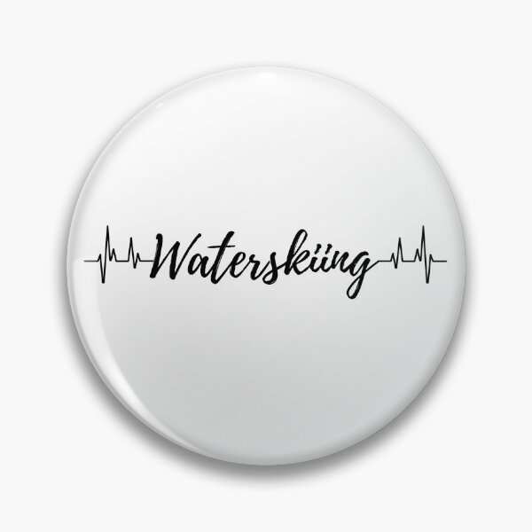 Item preview, Waterskiing heartbeat designed and sold by TheGreenGoat.