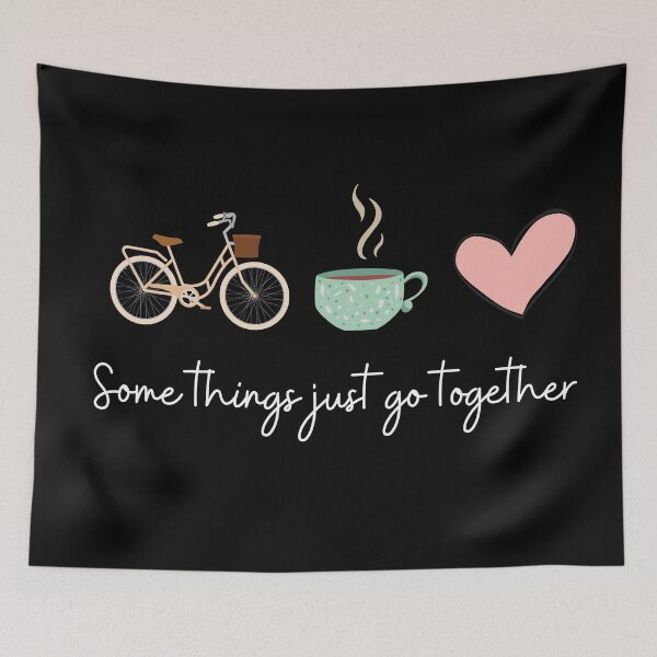 Item preview, Girls bike, cycling, coffee or tea, love. Some things just go together. designed and sold by JellyBeenzz.