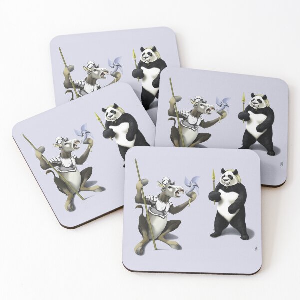 Item preview, Donkey Xote and Sancho Panda (Colour) designed and sold by rob art | illustration.