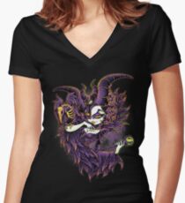 Malevolent Gaze Women's Fitted V-Neck T-Shirt