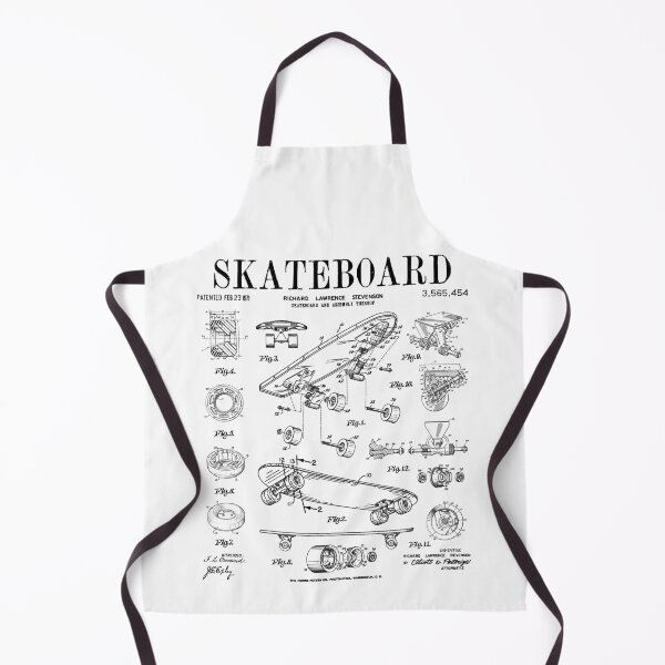 Item preview, Skater Skateboard Skateboarding Vintage Patent Drawing Print Black designed and sold by GrandeDuc.