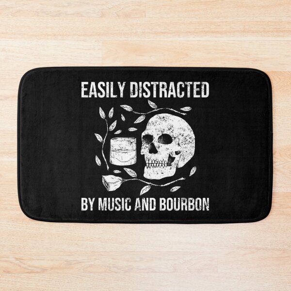 Item preview, Easily Distracted By Music And Bourbon Skeleton designed and sold by leofel.