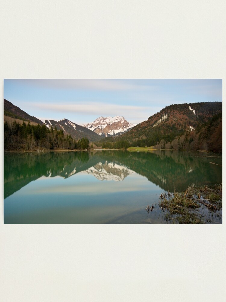 Alternate view of Springtime dusk on Vallon lake Photographic Print