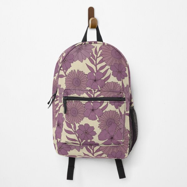 Item preview, 1970s Inspired Retro Floral Pattern (Purple) designed and sold by DifferentCreate.
