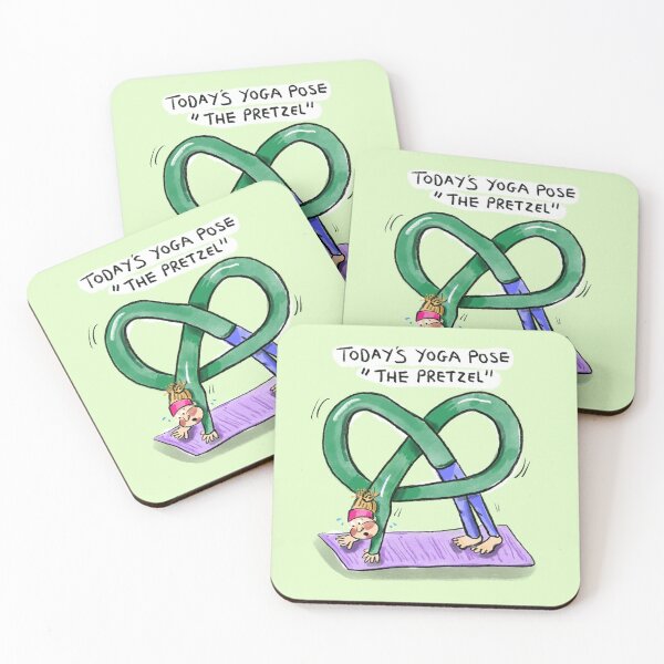 Item preview, Today’s Yoga Pose: The Pretzel designed and sold by Hannah's  Doodles.