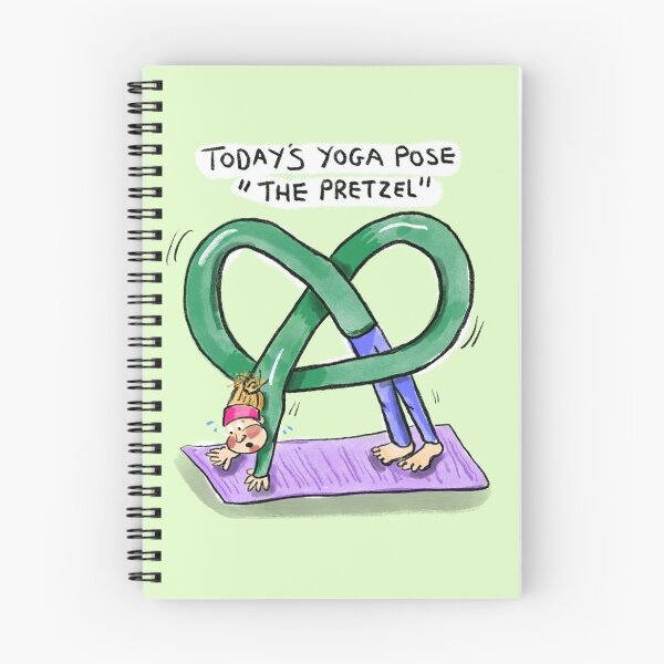 Item preview, Today’s Yoga Pose: The Pretzel designed and sold by Hannah's  Doodles.