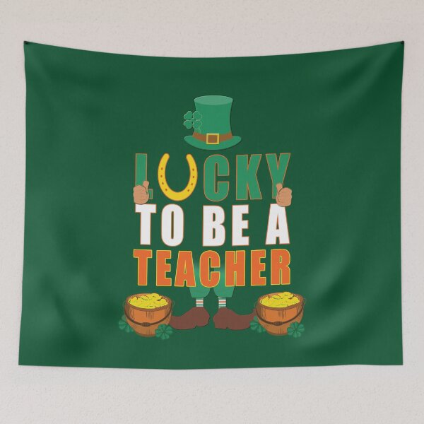 Item preview, Lucky to be a Teacher, St. Patricks day Gifts for Teachers designed and sold by Feline Rockstars.