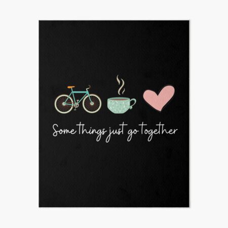 Item preview, Fixie, fixed gear bike, cycling, coffee or tea, love. Some things just go together. designed and sold by JellyBeenzz.