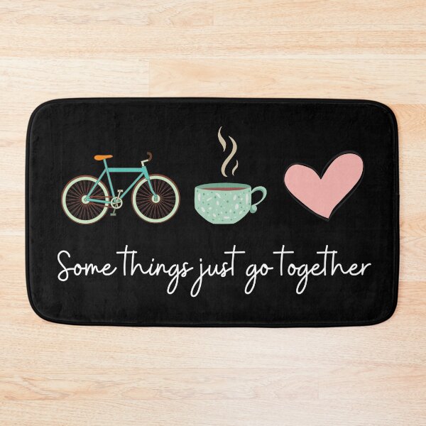 Item preview, Fixie, fixed gear bike, cycling, coffee or tea, love. Some things just go together. designed and sold by JellyBeenzz.